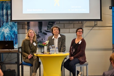 vlnr: Barbara Oerbekke, Maarten Woolthuis, Yvonne van Velthoven-Aarts Foto's: Femke Teussink.